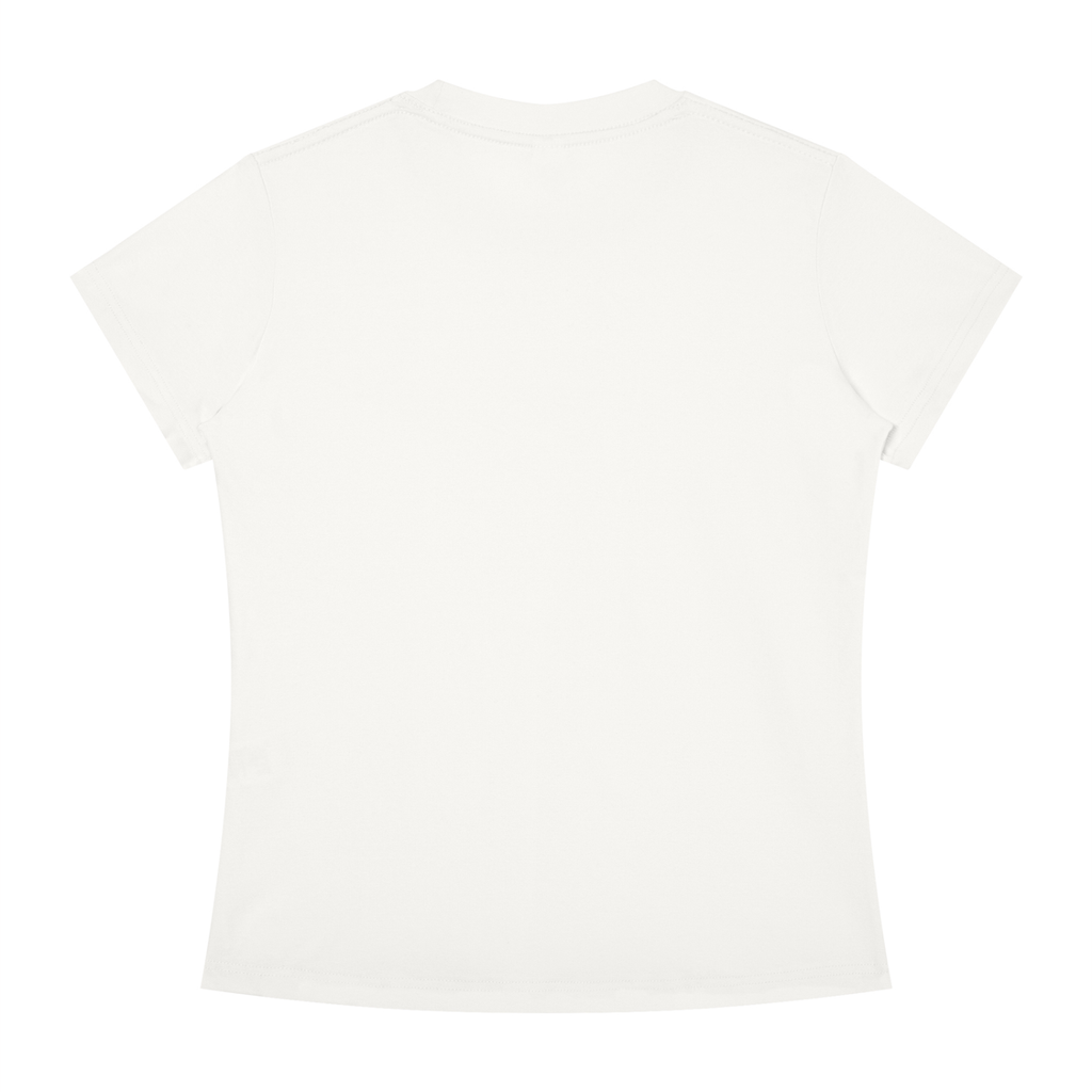 A plain white short-sleeve crewneck t-shirt shown from the back, laid flat against a white background.