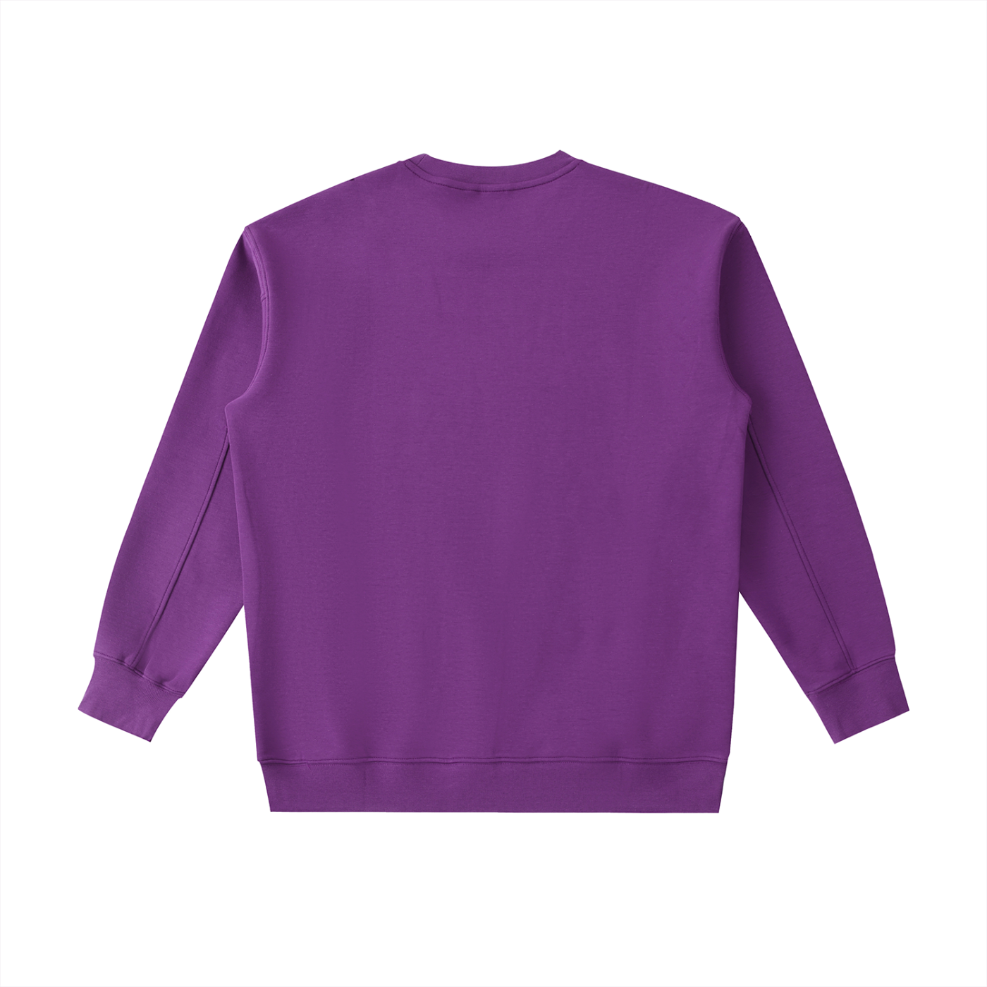 Purple sweatshirt on a white background