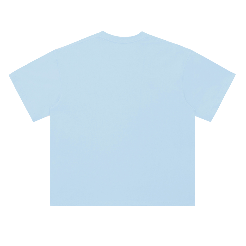 Light blue t-shirt on a white background