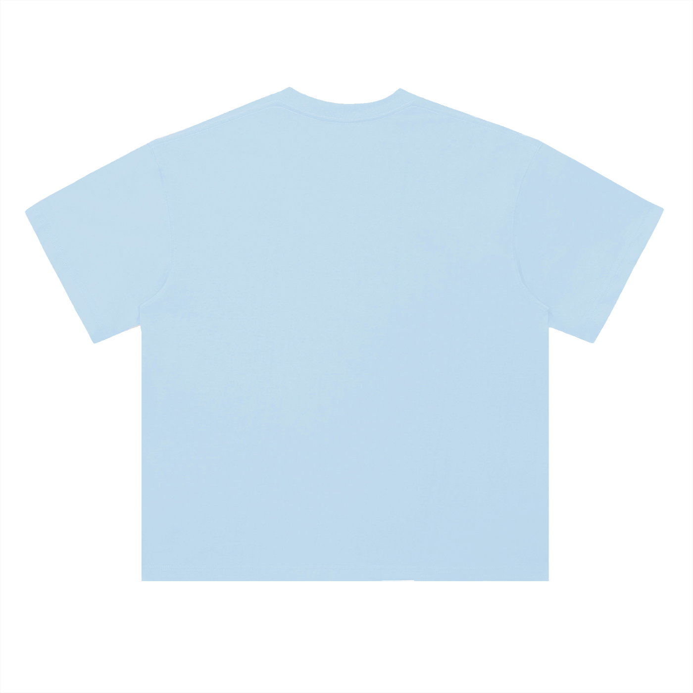 Light blue t-shirt on a white background
