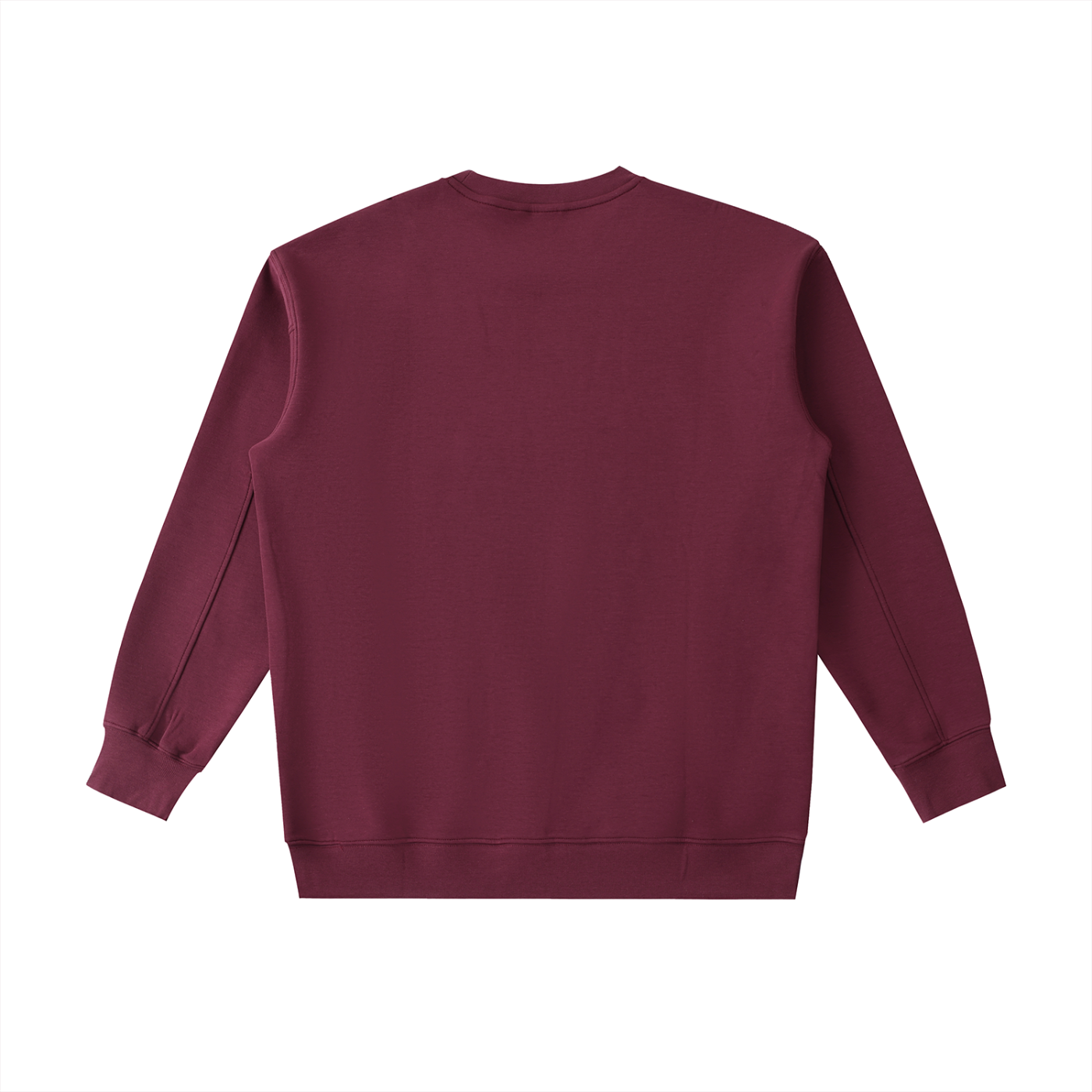 Maroon sweatshirt on a white background