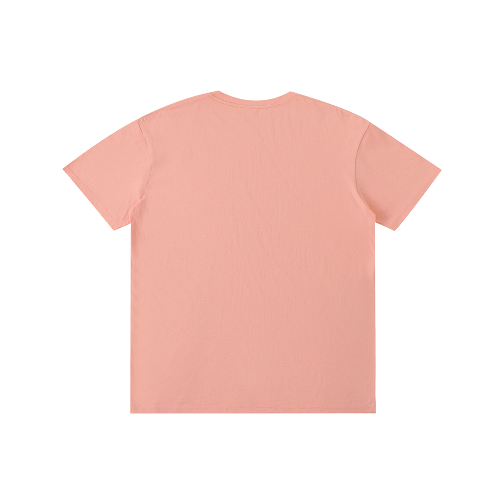 Plain pink t-shirt on a white background