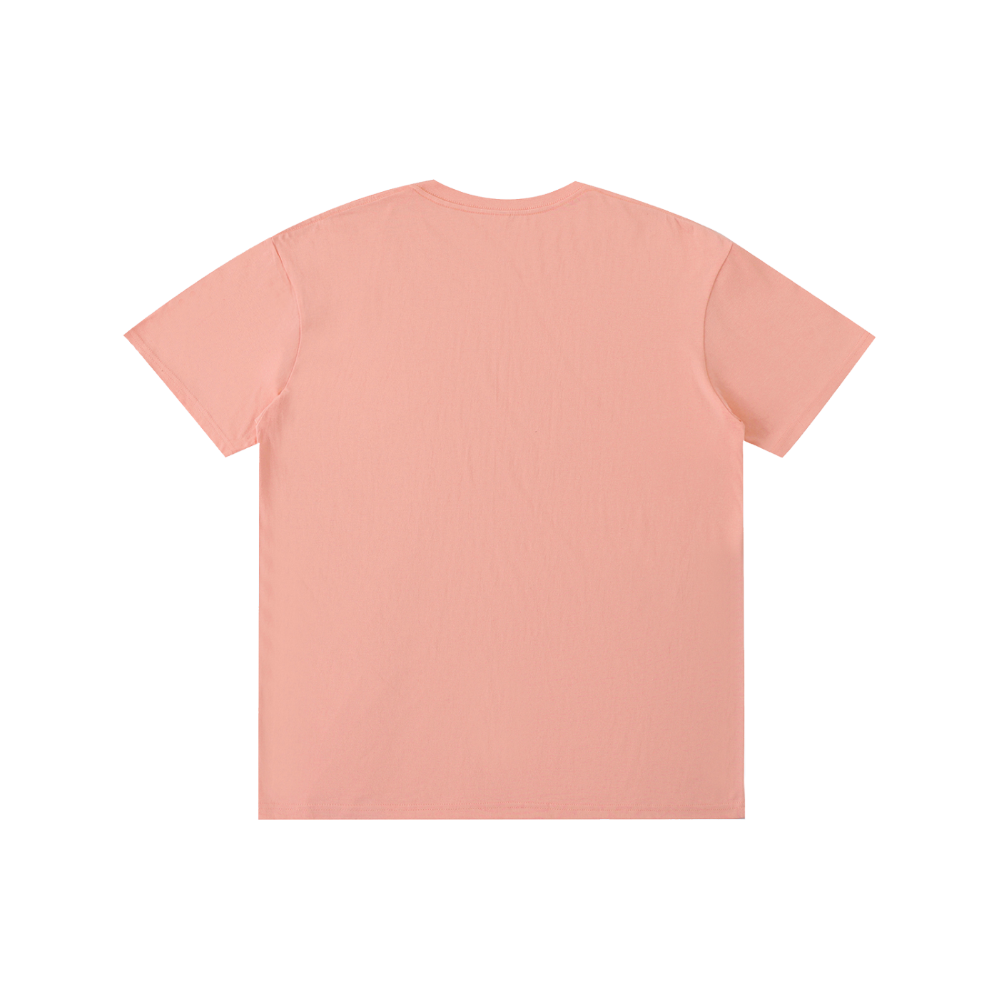 Plain pink t-shirt on a white background