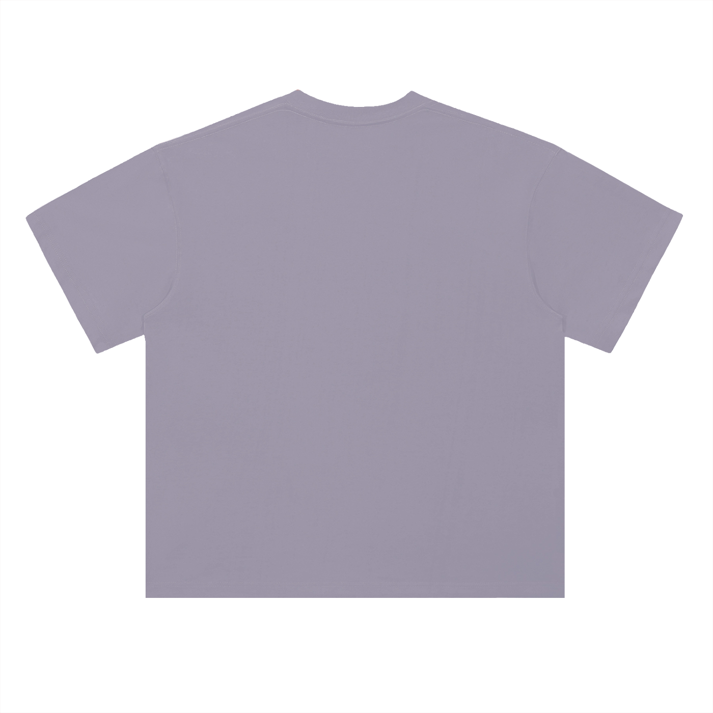 Plain light purple t-shirt on a white background