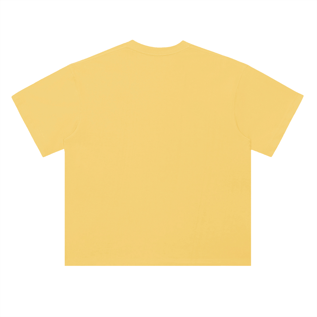 Yellow t-shirt on a white background