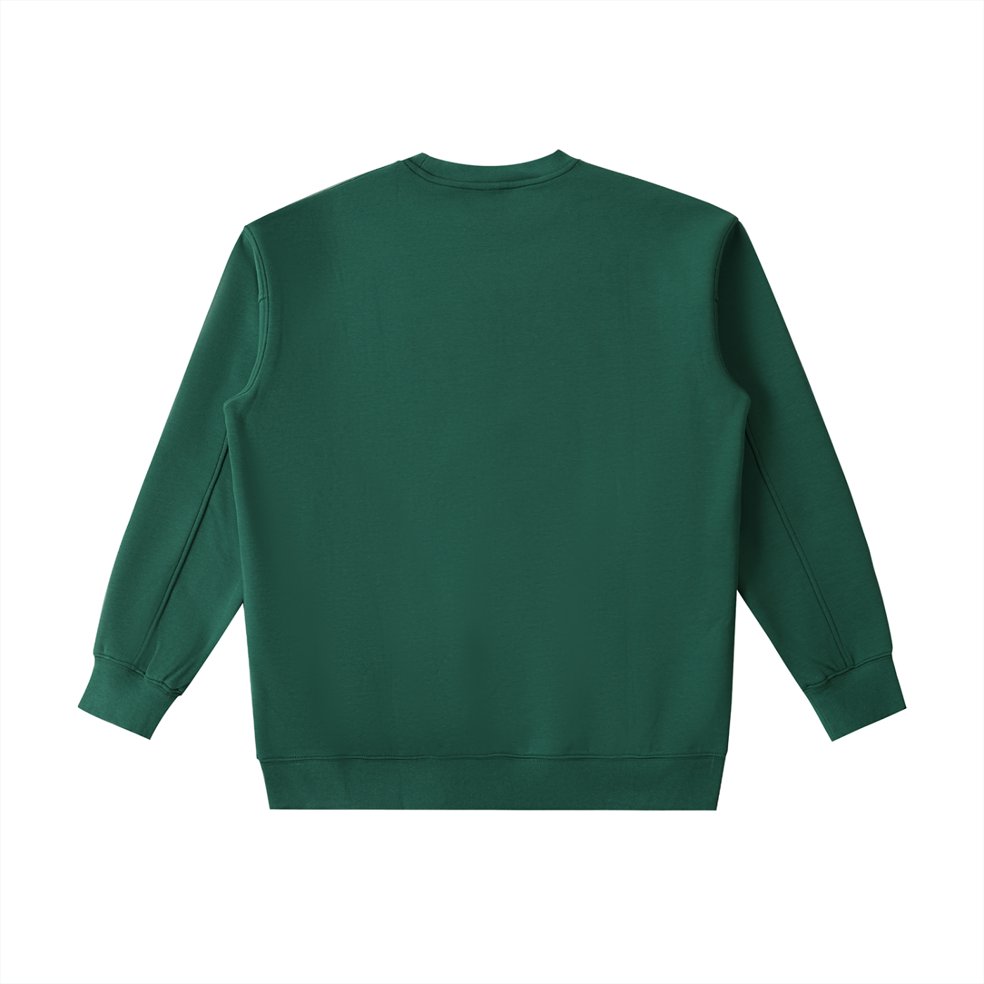 Green sweatshirt on a white background