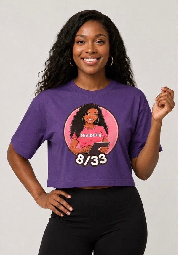 Women's Crewneck Crop T-Shirt