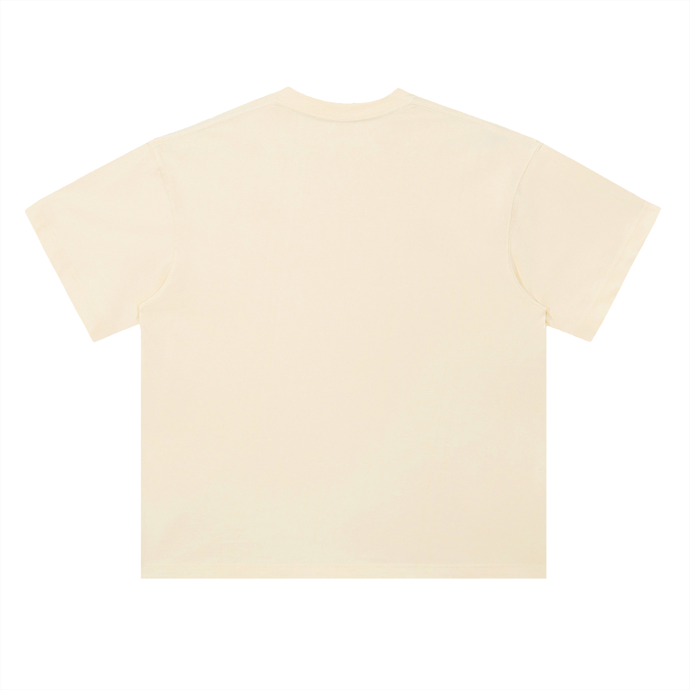 Beige t-shirt on a white background