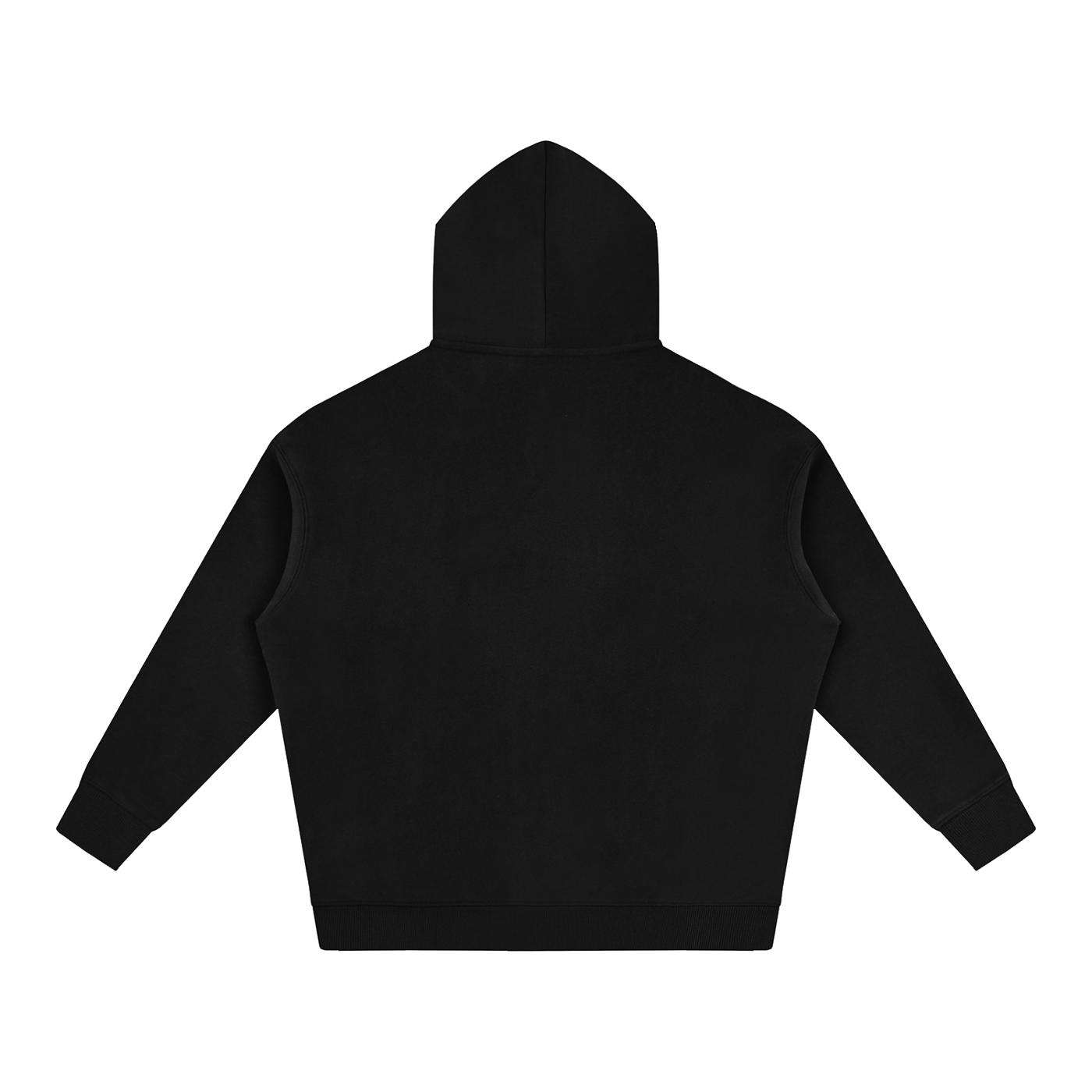 Black hoodie on a white background