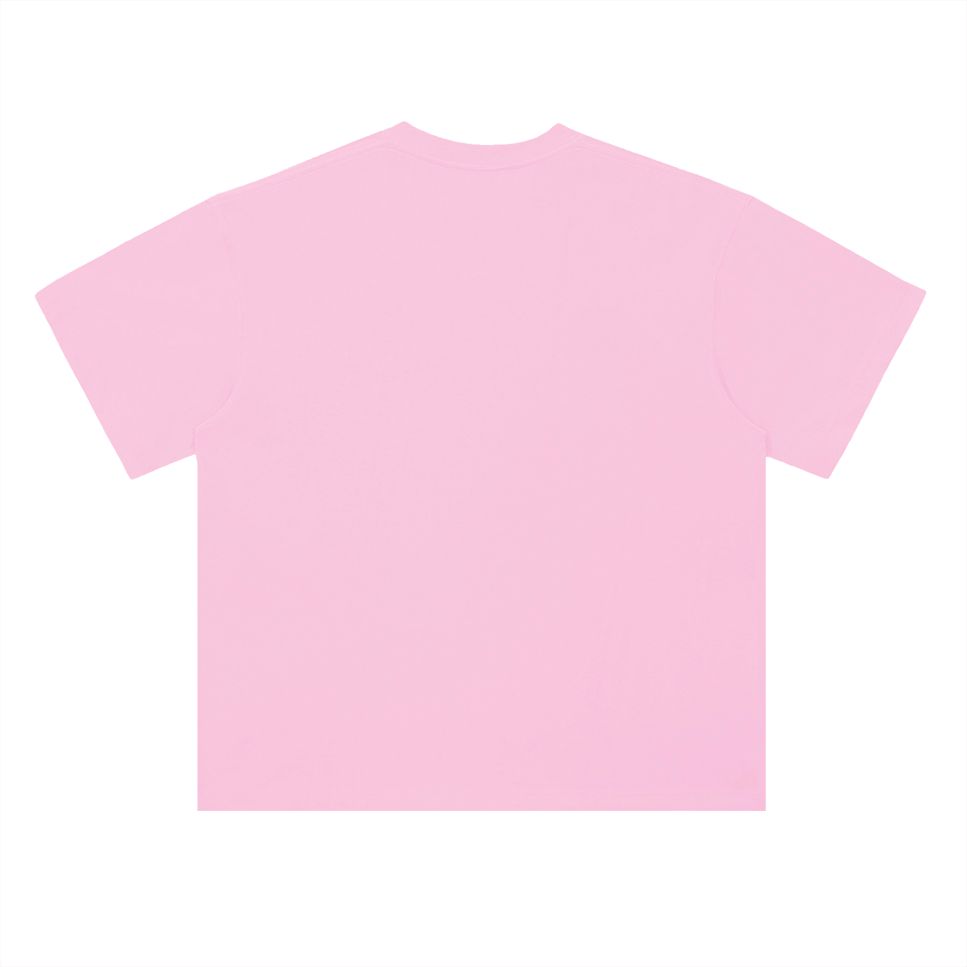 Pink t-shirt on a white background