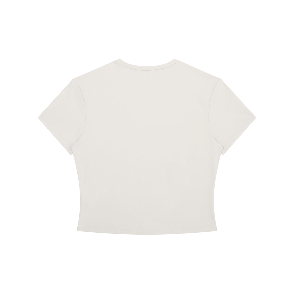 White t-shirt on a white background