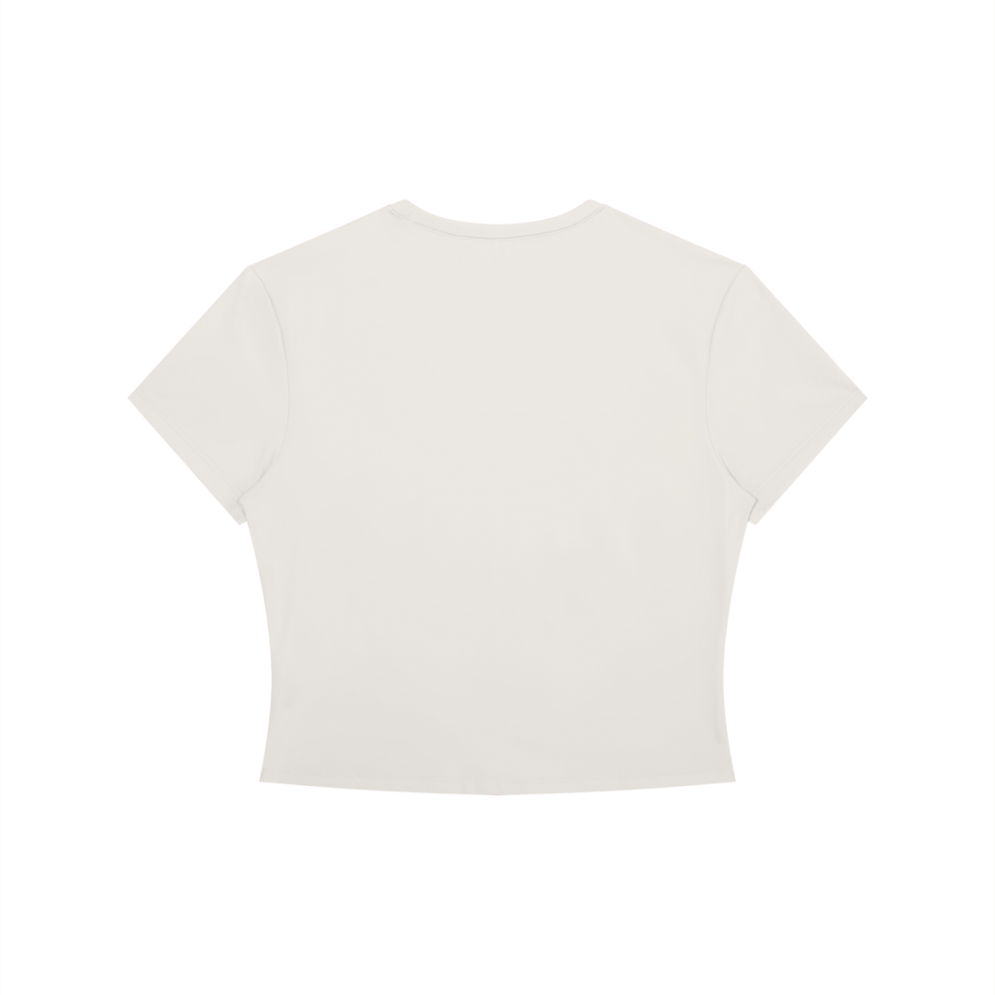 White t-shirt on a white background