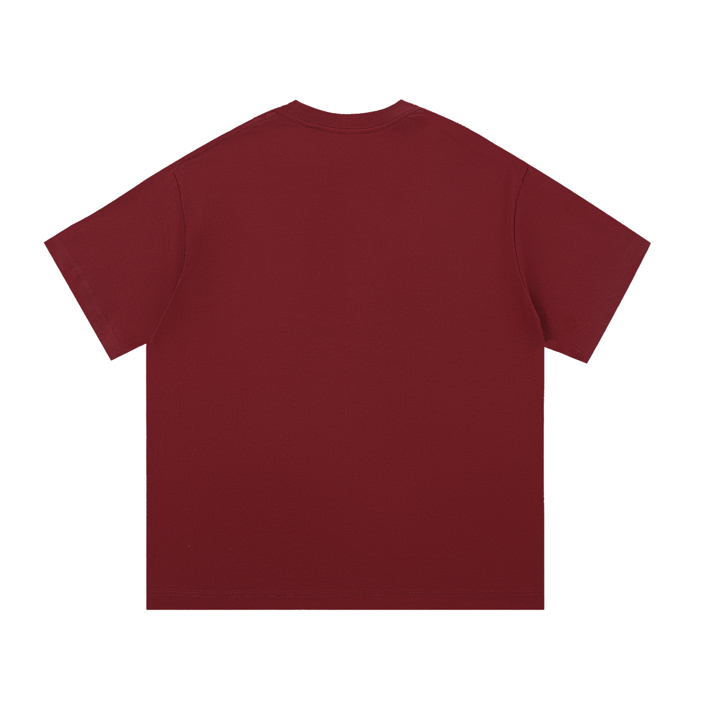Black t-shirt on a white background